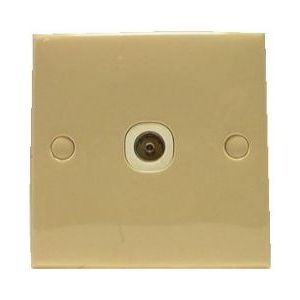 Clipsal Square Coax Socket Beige CLI038622 UK Camping And Leisure - Dynamic Drive