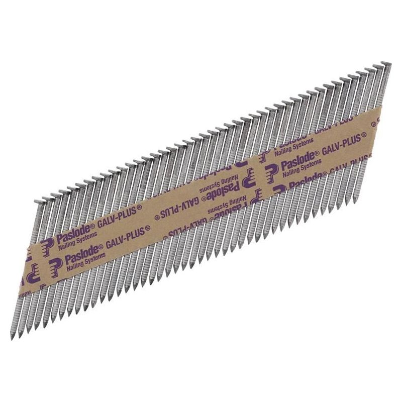 Paslode 2.8 x 63mm 350 Ring Nails Bright Finish Box of 3300 + 3 Fuel Cells Paslode - Dynamic Drive