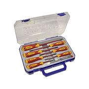 Faithfull VDE Soft Grip Screwdriver Set (Case), 8 Piece Faithfull - Dynamic Drive