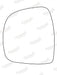Summit Stick-On Commercial Mirror Glass fits Mercedes Vito LHS Summit - Dynamic Drive