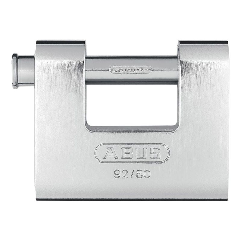 Abus Mechanical 92/80mm Monoblock Brass Body Shutter Padlock ABUS Mechanical - Dynamic Drive