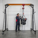 Sealey Portable Adjustable Gantry Crane with Geared Trolley Combo 1 Tonne Sealey - Dynamic Drive