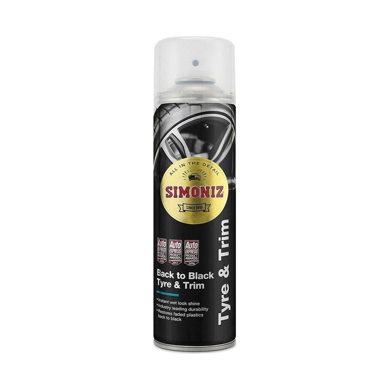 Simoniz Back to Black Bumper Trim Shine Car Cleaning Plastic Restorer 500ml Simoniz - Dynamic Drive
