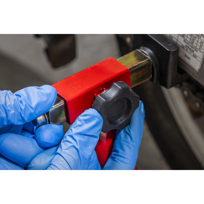 Sealey Universal Rear Paddock Stand with Rubber Supports RPS2KD Sealey - Dynamic Drive