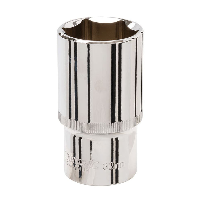 Silverline Deep Socket 1/2" Drive 6pt Metric 32mm Silverline - Dynamic Drive