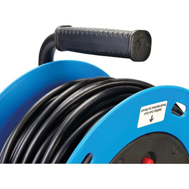 Powermaster Cable Reel Freestanding 13A 230V 2-Gang 25m PowerMaster - Dynamic Drive