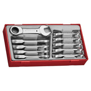 Teng Tools Stubby Ratcheting Combination Spanner Set TT1 10 Pieces Teng Tools - Dynamic Drive