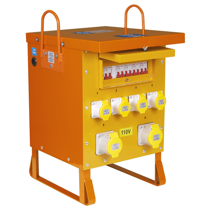 Sealey 110V 10kVA Single Phase Site Transformer WST10000 Sealey - Dynamic Drive