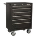 Sealey Rollcab 6 Drawer with Ball-Bearing Slides Black AP226B Sealey - Dynamic Drive