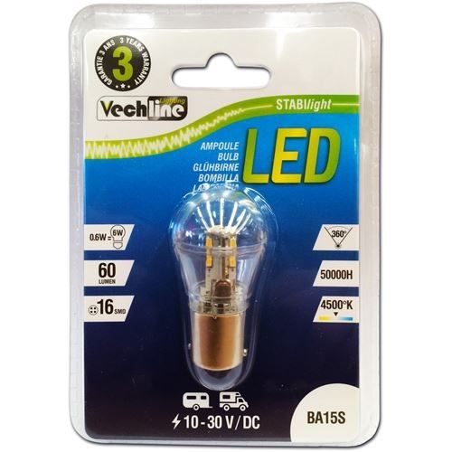 Vechline Led Ba15S 16Smd 06W Bulb A0001139 Vechline - Dynamic Drive