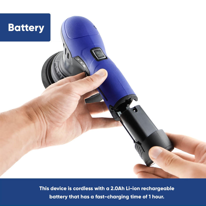 Portable Cordless Car Polisher Buffer Sander Polishing Machine Kit SWCP3 Streetwize - Dynamic Drive