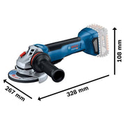 Bosch GWS 18V-10P Professional Angle Grinder 125mm 18V Bare Unit Bosch - Dynamic Drive