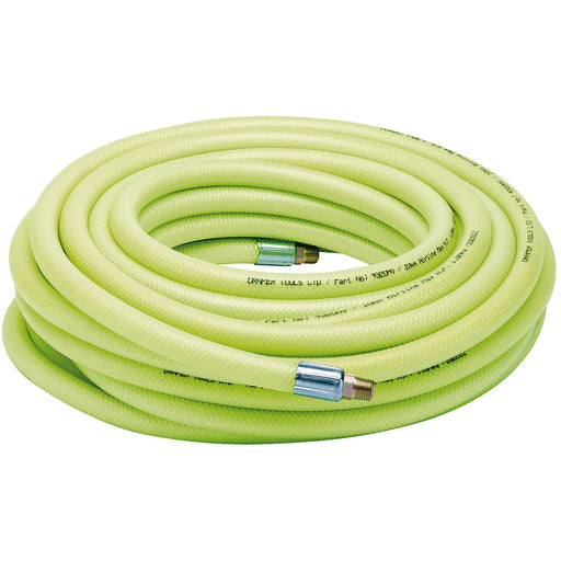 Draper High-Vis Air Line Hose, 15.2m, 10mm Bore, 1/4" BSP 23191 Draper - Dynamic Drive