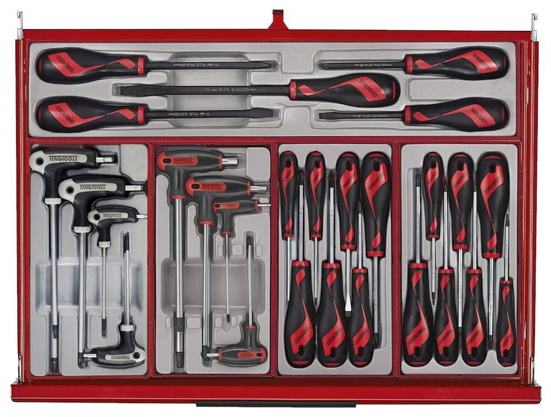 Teng Tools 26" PRO35™ roller cabinet tool kit 516 pieces red Town Tools - Dynamic Drive