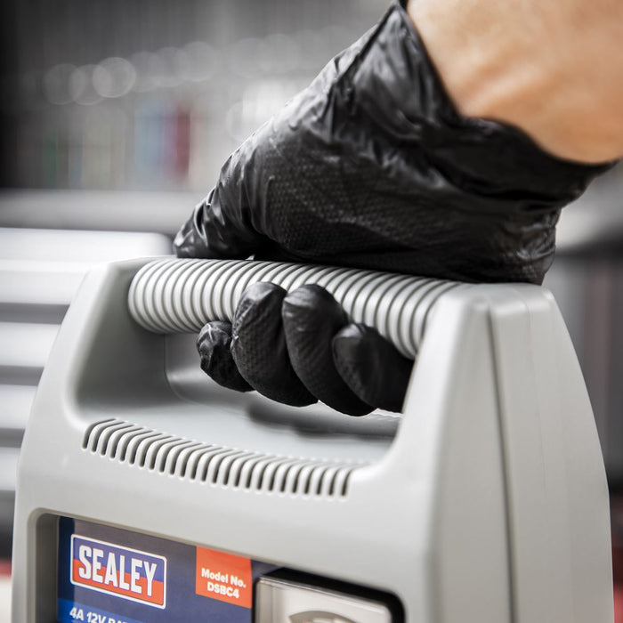 Sealey DSBC4 Battery Charger 12V 4Amp 230V Automatic Car / Bike / Van 12-48Ah Sealey  - Dynamic Drive