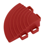 Sealey Polypropylene Floor Tile Corners 60 x 60mm Red Pack of 4 FT3CR Sealey - Dynamic Drive