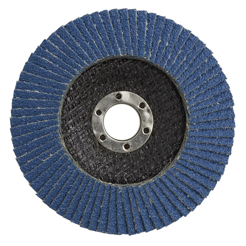 Sealey Flap Disc Zirconium100mm16mm Bore 40Grit FD10040 Sealey - Dynamic Drive
