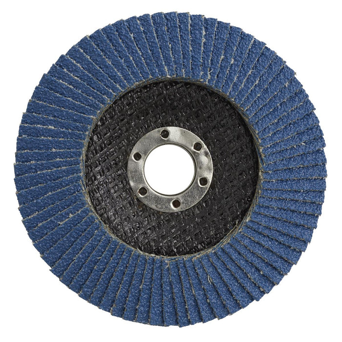 Sealey Flap Disc Zirconium100mm16mm Bore 40Grit FD10040 Sealey - Dynamic Drive