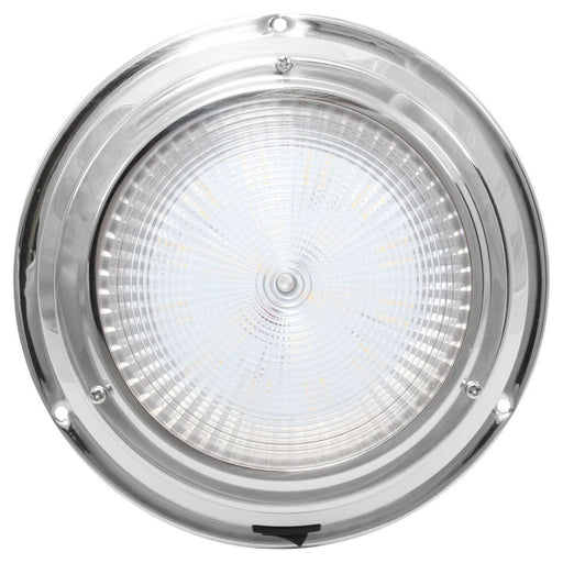 AAA 12V Stainless Dome Light Warm White LED 168mm 5" Dome AAA - Dynamic Drive