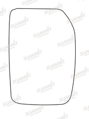 Summit Heated Base Plate With Commercial Mirror Glass fits Ford Transit Mk 6 RHS Summit - Dynamic Drive