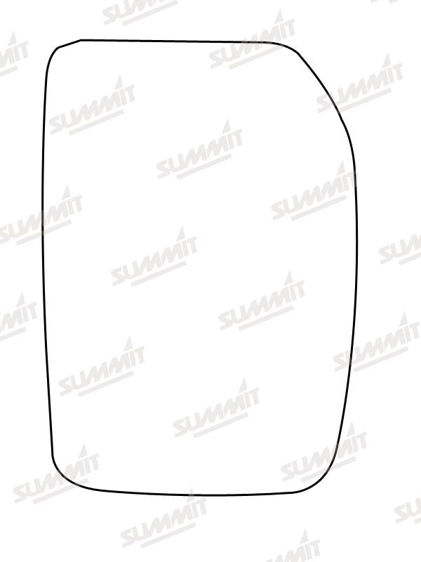 Summit Heated Base Plate With Commercial Mirror Glass fits Ford Transit Mk 6 RHS Summit - Dynamic Drive