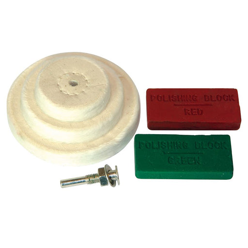 Silverline Polishing Kit 6pce 50, 75, 100mm Silverline - Dynamic Drive