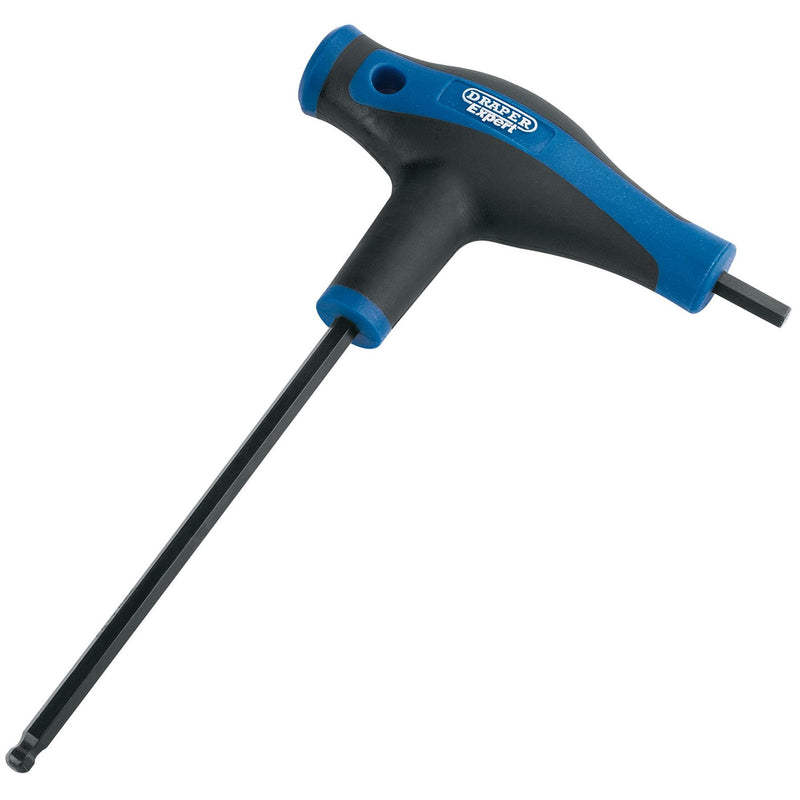 Draper Soft Grip 'T' Handle Hexagon and Ball End Key, 6.0mm 33911 Draper - Dynamic Drive