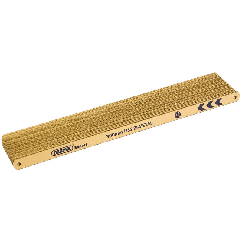 Draper Bi-Metal Hacksaw Blades, 300mm, 24tpi (Box of 50) 19350 Draper - Dynamic Drive