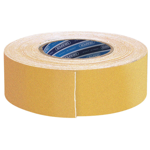 Draper Heavy Duty Safety Grip Tape Roll, 18m x 50mm, Yellow 66233 Draper - Dynamic Drive