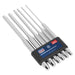 Sealey Parallel Pin Punch Set 6pc 200mm AK9128L Sealey - Dynamic Drive