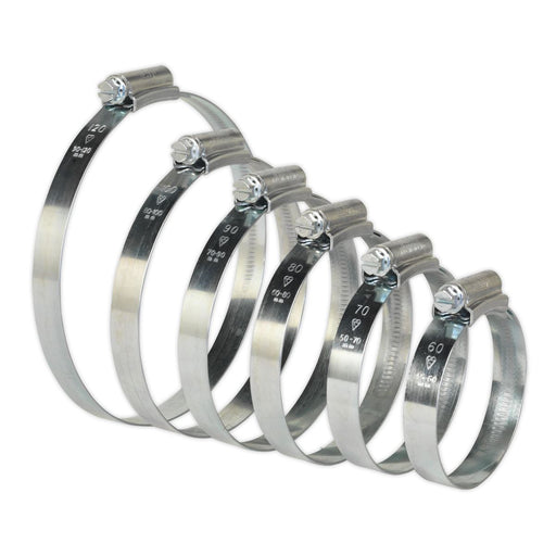 Sealey HI-GRIPï Hose Clip Assortment 26pc Sizes45-160mm HCJ26A Sealey - Dynamic Drive