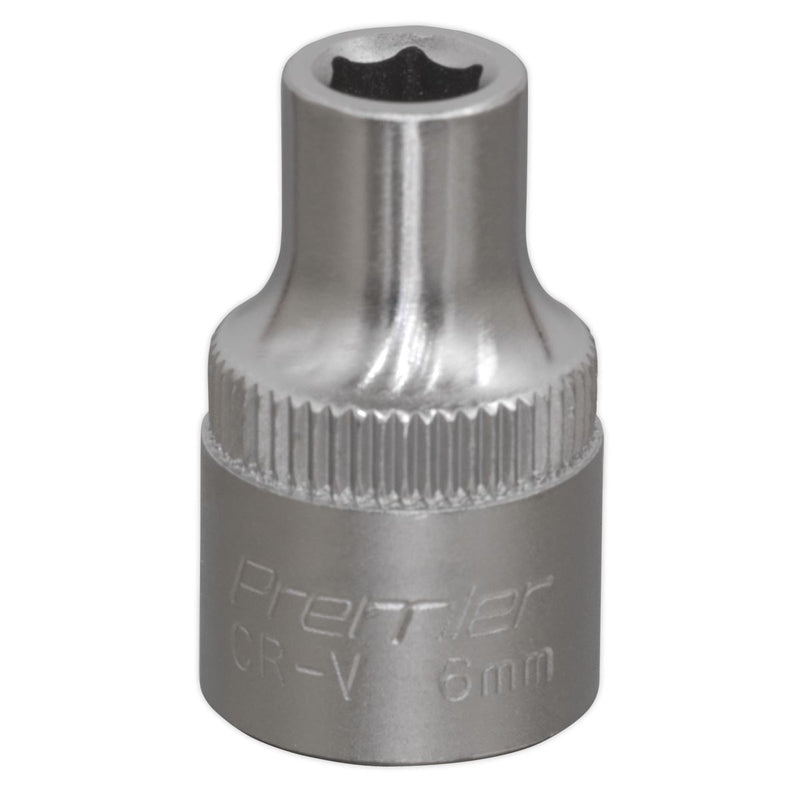 Sealey WallDrive Socket 6mm 3/8"Sq Drive S3806 Sealey - Dynamic Drive