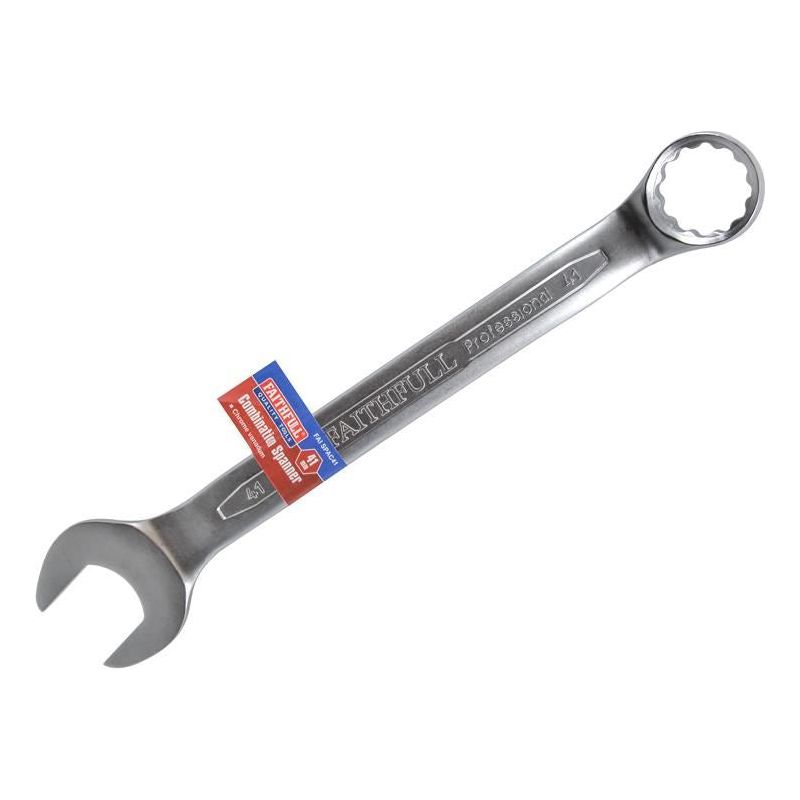 Faithfull Combination Spanner CV Satin Finish 41mm Faithfull - Dynamic Drive