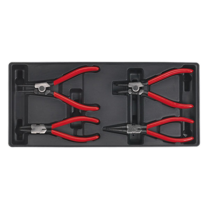 Sealey Tool Tray with Circlip Pliers Set 4pc TBT03 Sealey - Dynamic Drive