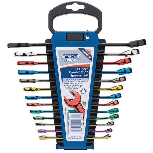 Draper Expert HI-TORQ Metric Coloured Combination Spanner Set (13 Piece) Draper - Dynamic Drive
