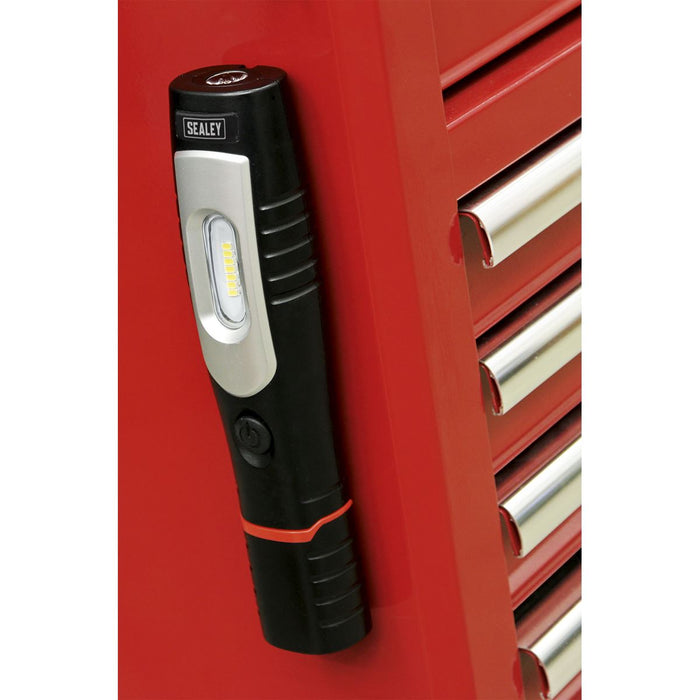 Sealey LED3602 Rechargeable 360° Inspection Lamp 7 SMD+3W LED Lithium-ion Sealey  - Dynamic Drive