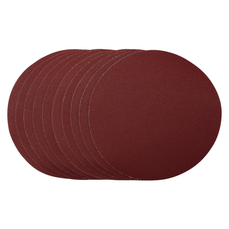 Draper Sanding Discs, 180mm, Hook & Loop, 120 Grit, (Pack of 10) 56180 Draper - Dynamic Drive