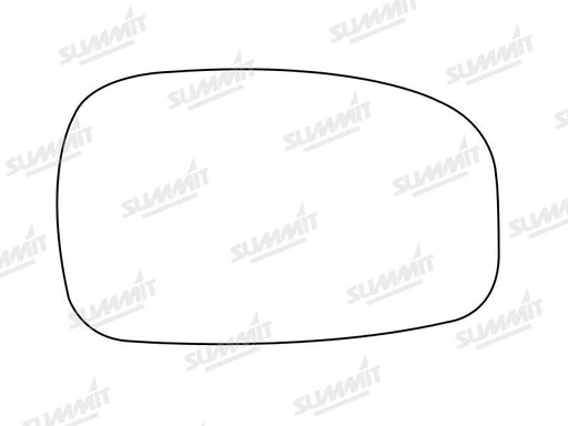 Summit Stick-On Standard Mirror Glass fits Peugeot 306 LHS Summit - Dynamic Drive