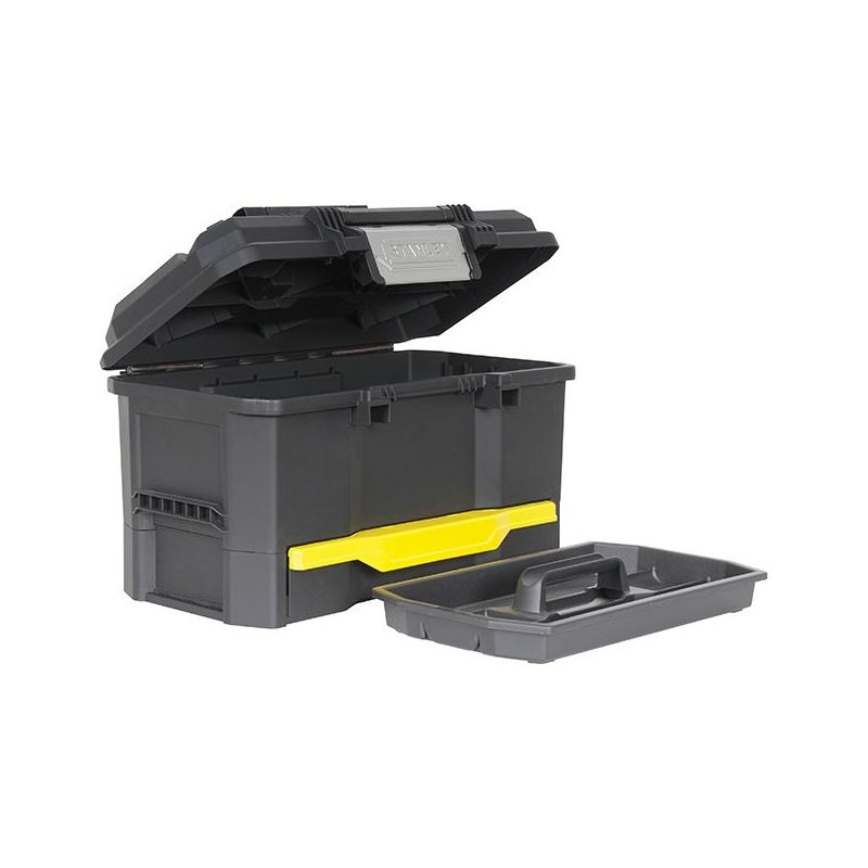 Stanley® Hand Tools One Touch Toolbox with Drawer 48cm (19in) STANLEY® Hand Tools - Dynamic Drive