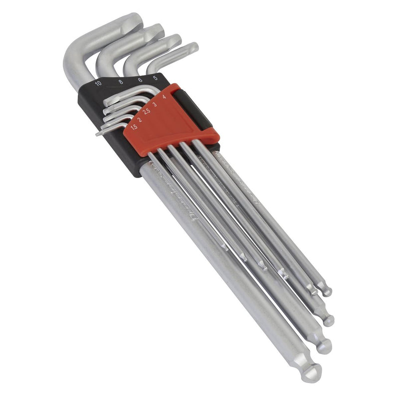 Sealey Ball-End Hex Key Set 9pc Lock-Onï Metric AK7180 Sealey - Dynamic Drive
