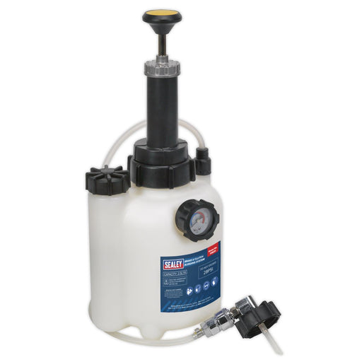 Sealey Brake and Clutch Bleeding Kit System ABS Brakes 2.5L Fluid Bleeder Car Sealey  - Dynamic Drive