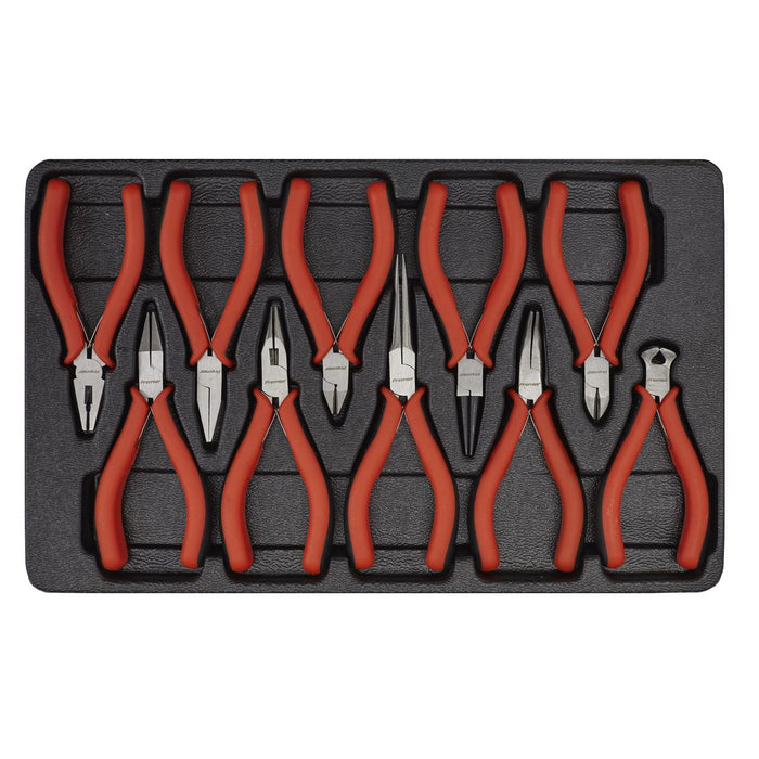 Sealey Premier 10pc Mini Pliers Set Spring Loader Plier Precision Craft Model Sealey  - Dynamic Drive