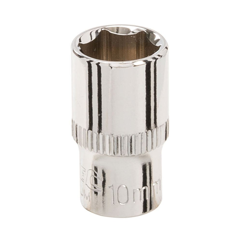 Silverline Socket 1/4" Drive 6pt Metric 10mm Silverline - Dynamic Drive