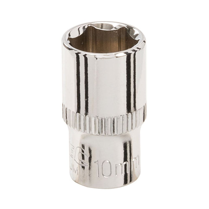 Silverline Socket 1/4" Drive 6pt Metric 10mm Silverline - Dynamic Drive