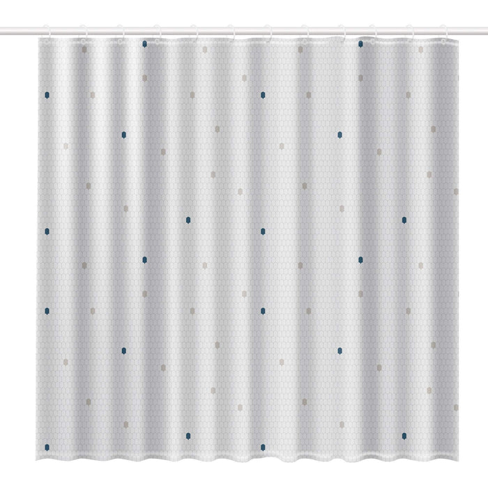 Shower Curtain White & Cells 2348 Rayen - Dynamic Drive