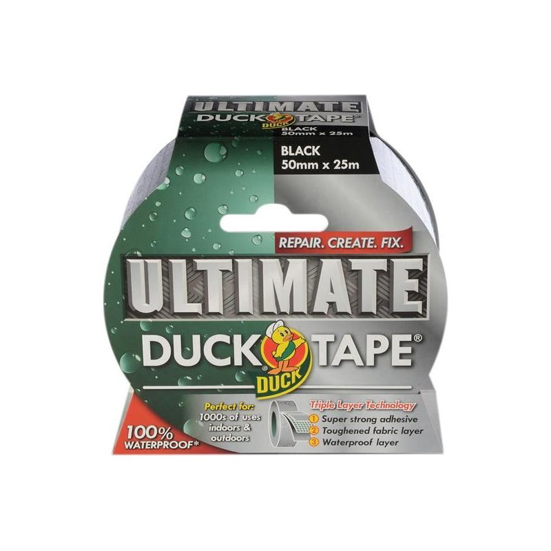 Shurtape Duck Tape® Ultimate 50mm x 25m Black Shurtape - Dynamic Drive