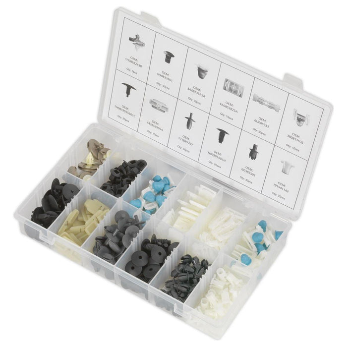 Sealey Trim Clip Assortment for VW 255pc BTC04 Sealey - Dynamic Drive