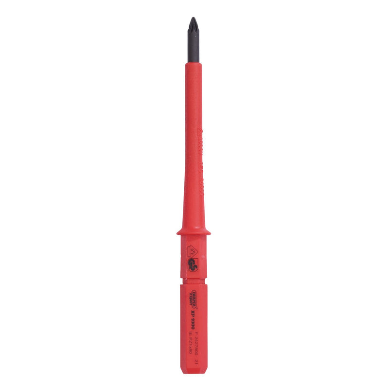 Draper XP1000 VDE PZ Type Interchangeable Screwdriver Blade, No.1 x 80mm Draper - Dynamic Drive