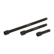 Silverline Impact Extension Bar Set 3/8" 3pce 75, 150 & 250mm Silverline - Dynamic Drive