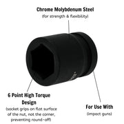 Teng Tools 1" Impact Socket DIN Metric 85mm Teng Tools - Dynamic Drive
